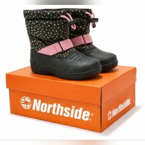 Northside Black Pink Winter Snow Boots Size 7